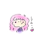 ノートの隅っこに落書きしてた女の子（個別スタンプ：8）