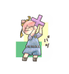 仲良しおんなのこ【いかさまスタンプ】（個別スタンプ：17）