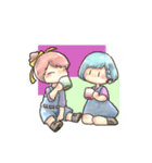 仲良しおんなのこ【いかさまスタンプ】（個別スタンプ：36）
