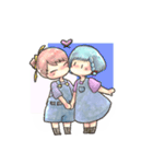 仲良しおんなのこ【いかさまスタンプ】（個別スタンプ：37）