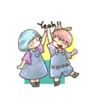 仲良しおんなのこ【いかさまスタンプ】（個別スタンプ：38）