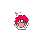 アフロの子（個別スタンプ：9）