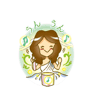 クリスタルボウルでご挨拶（個別スタンプ：5）