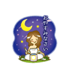 クリスタルボウルでご挨拶（個別スタンプ：8）