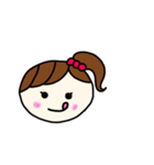 ももちゃんかおスタンプ（個別スタンプ：8）