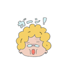 ぽっちゃり アフロのボブ【使える】（個別スタンプ：2）