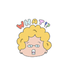 ぽっちゃり アフロのボブ【使える】（個別スタンプ：7）