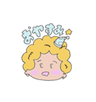 ぽっちゃり アフロのボブ【使える】（個別スタンプ：18）