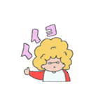 ぽっちゃり アフロのボブ【使える】（個別スタンプ：20）