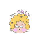 ぽっちゃり アフロのボブ【使える】（個別スタンプ：24）