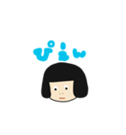 ご陽気なおかっぱちゃん（個別スタンプ：4）