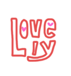曜日  lovely 3（個別スタンプ：15）