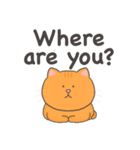 茶トラのシンプル英語スタンプ（個別スタンプ：7）