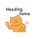 茶トラのシンプル英語スタンプ（個別スタンプ：8）