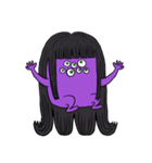 ぱっつん黒髪ロングちゃん（個別スタンプ：2）