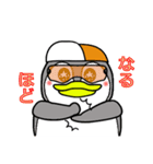 ペンギンしくちゃん ロードバイクに乗る（個別スタンプ：5）