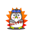 ペンギンしくちゃん ロードバイクに乗る（個別スタンプ：19）