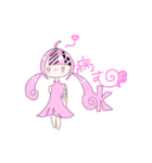 何をしても病んじゃう女の子。（個別スタンプ：4）