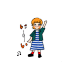 おれんじヘアの女の子（個別スタンプ：32）