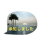 スタンプだけで簡単お返事 ハワイの景色（個別スタンプ：7）