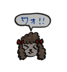 トイプードルゆめこ（個別スタンプ：3）