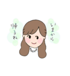 やさしい女の子とくまの生活（個別スタンプ：8）