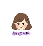 やさしい女の子とくまの生活（個別スタンプ：18）