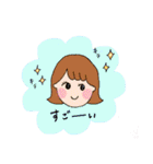 やさしい女の子とくまの生活（個別スタンプ：24）