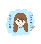 やさしい女の子とくまの生活（個別スタンプ：27）