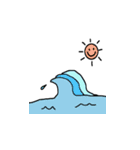 ビーチタイム（個別スタンプ：9）