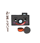 ハッピーカメラちゃんのランチ会スタンプ（個別スタンプ：1）
