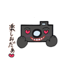 ハッピーカメラちゃんのランチ会スタンプ（個別スタンプ：16）