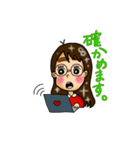 キュートな女子の敬語スタンプ（個別スタンプ：8）
