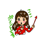 キュートな女子の敬語スタンプ（個別スタンプ：15）