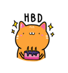 太った猫、バージョン2（個別スタンプ：1）