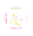 6月、誕生日の花 花言葉つき（個別スタンプ：1）