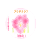 6月、誕生日の花 花言葉つき（個別スタンプ：14）