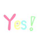 まるいやつ English Message（個別スタンプ：12）