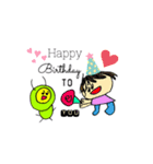 ゆめちゃんのおえかき①（個別スタンプ：4）