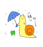 カエルくんとカタツムリさん（個別スタンプ：5）