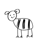 めっちゃ使えるシュールなゼブラ（個別スタンプ：1）