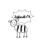 めっちゃ使えるシュールなゼブラ（個別スタンプ：4）