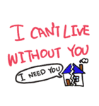Love words 2 for 国際恋愛カップル（個別スタンプ：8）