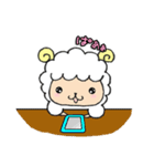 もこもこひつじぐも。敬語スタンプ（個別スタンプ：24）