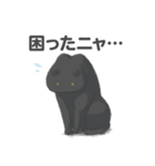 黒猫がしゃべるスタンプ（個別スタンプ：22）