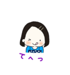毎日使える☆ボブヘアの女の子スタンプ（個別スタンプ：6）
