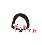 毎日使える☆ボブヘアの女の子スタンプ（個別スタンプ：16）
