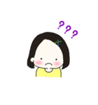 毎日使える☆ボブヘアの女の子スタンプ（個別スタンプ：17）
