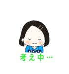 毎日使える☆ボブヘアの女の子スタンプ（個別スタンプ：18）