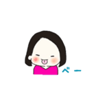 毎日使える☆ボブヘアの女の子スタンプ（個別スタンプ：21）
